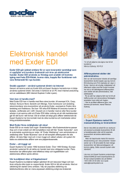 Information om Exder EDI