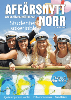 Juni 2011 - Affärsnytt Norr