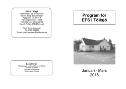 Program Januari - Mars 2015