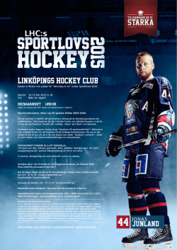 LHC Sportlovshockey - Linköping Hockey Club