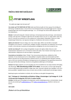 B FIT BY WRESTLING
