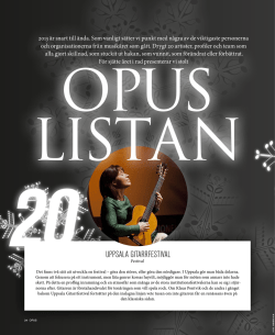 OPUS-listan 2013