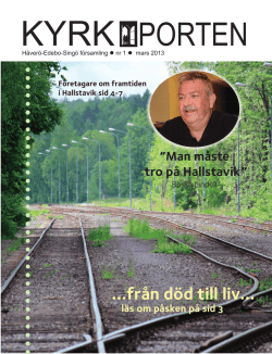 KP 1 2013.indd - Svenska Kyrkan Häverö