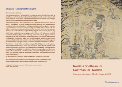 Norden i Goetheanum Goetheanum i Norden