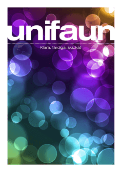 Broschyr: Integrera din e-handelsplattform med Unifaun Online