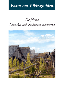 De första danska och skånska städerna
