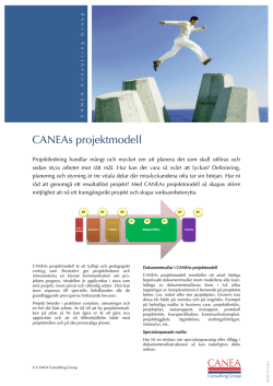 Läs mer om CANEAs projektmodell här.