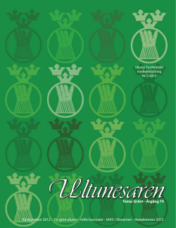 Nr 1 - 2012 - Ultunesaren