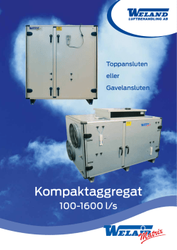 broschyr welair matrix - Weland Luftbehandling AB