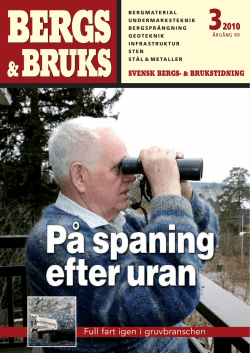 SBB 3/2010 - Svensk Bergs
