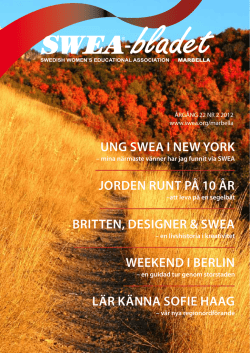 SWEA Bladet Nr 2 2012