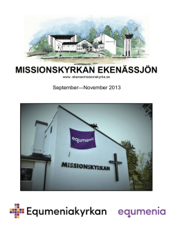 MISSIONSKYRKAN EKENÄSSJÖN - Ekenässjöns Missionskyrka