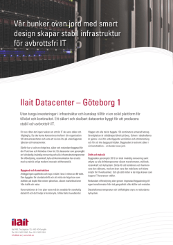 Ilait Datacenter – Göteborg 1
