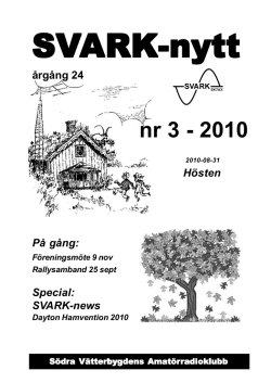 SVARK-Nytt Nr 3-2010