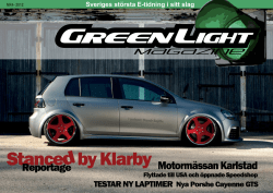 Motormässan Karlstad - GreenLight Magazine