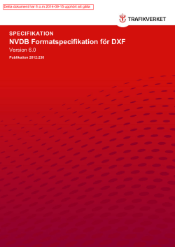 Formatspecifikation för DXF