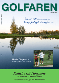 Golfaren 2011 - Tranås Golfklubb