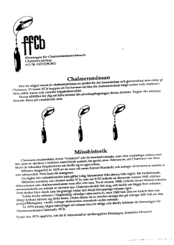 Regler för Chalmersmössans bärande (PDF).