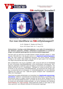 Hur man identifierar en CIA-inflytelseagent?