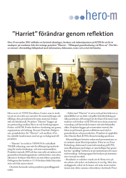Harriet” förändrar genom reflektion - Hero-m