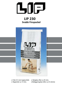 LIP 230 Snabb Finspackel
