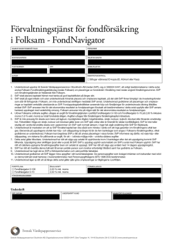 Fond Navigator Folksam - Svensk Värdepappersservice