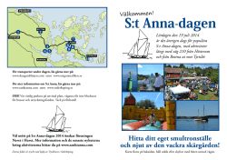 S:t Anna-dagen - Sankt Anna Portalen Sankt Anna Portalen