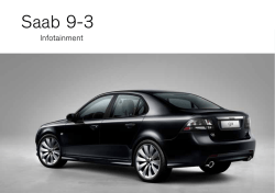 Infotainment Manual, Saab 9