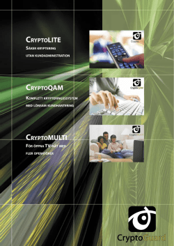 Cryptoguard Folder Swe.pdf - Elpa TV & Bredbandsteknik AB