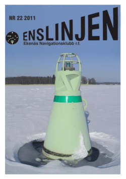 Enslinjen 2011 - Ekenäs Navigationsklubb rf