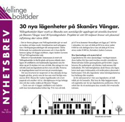 30 nya lägenheter på Skanörs Vångar.