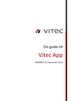 Manual Vitec App 1.8.1 (källfil i Word)