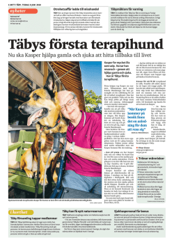 Täbys första terapihund (pdf)