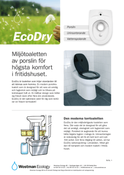 EcoDry broschyr - Wostman Ecology