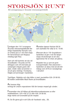 Storsjön runt - Årsunda veteranmopedklubb