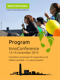 Program - InnoCarnival Skåne