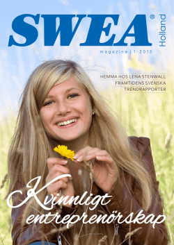 2013_Swea Magazine_issue 1 WEB