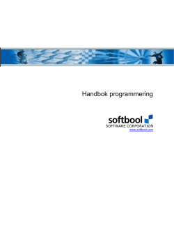 Handbok programmering (PDF)