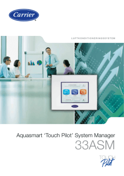 Aquasmart `Touch Pilot` System Manager