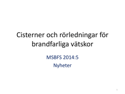 Presentation: Förändringar i MSBFS 2014:5