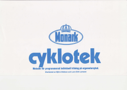 Träningsprogram Cyklotek - VO2 Konsulten Lars Österlund