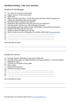 packlistan som utskriftsvänlig pdf