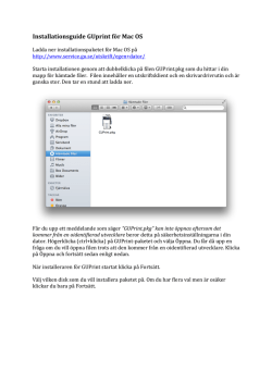 Installationsguide GUprint för Mac OS