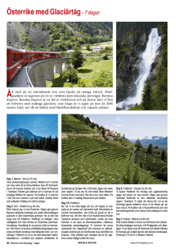 Österrike med Glaciärtåg- 7 dagar