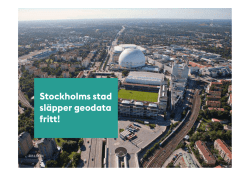 Geodata - Open Stockholm
