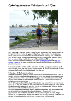 Cykelturer (PDF-format) - Tjust Cykel & Motor AB
