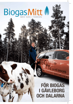 För biogas i gävleborg och Dalarna