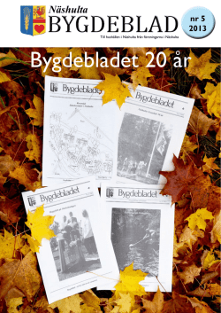 Nr 5 oktober 2013 - Hagenordobild.se