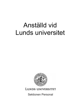Anställd vid Lunds universitet