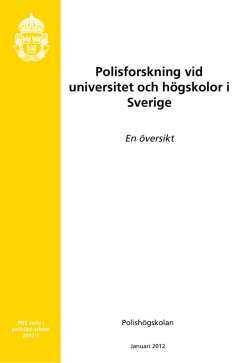 Polisforskning vid universitet och högskolor i Sverige